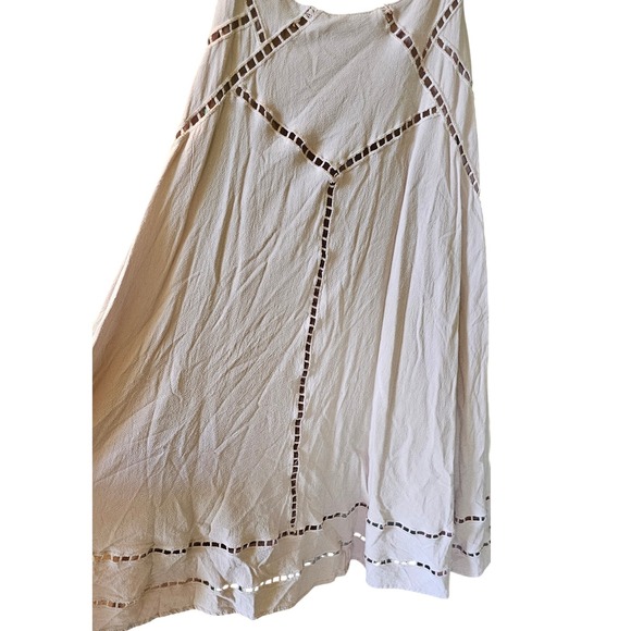 Lulus Sleeveless Mini Casual Light Brown Cutout Mini Dress Size Medium - Picture 4 of 8